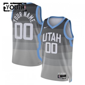 Camiseta Niños NBA Utah Jazz Personalizadas 2025-26 Nike City Edition Gris Swingman